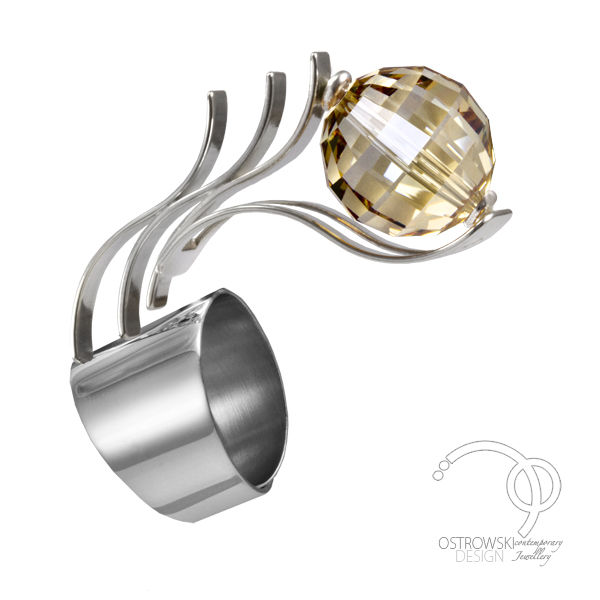 bague-glow-argent-swarovski-ostrowski-design-cuivre